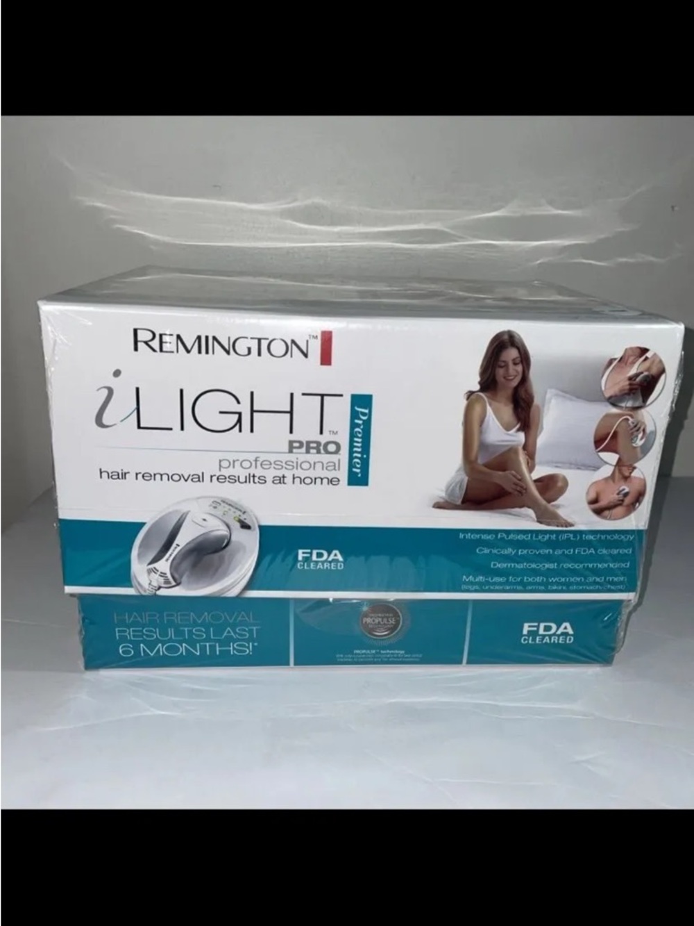 Remington iLight Pro Premier White and Blue Hair Removal System